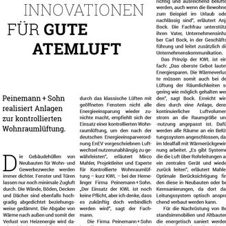 In dem Text wird erläutert, wie kontrollierte Wohnraumlüftung die Energieeinsparung und Luftqualität in modernen Gebäuden fördert.