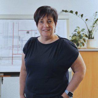 Porträt von Monika Steffen, CAD Zeichnerin bei Peinemann + Sohn in Bremen