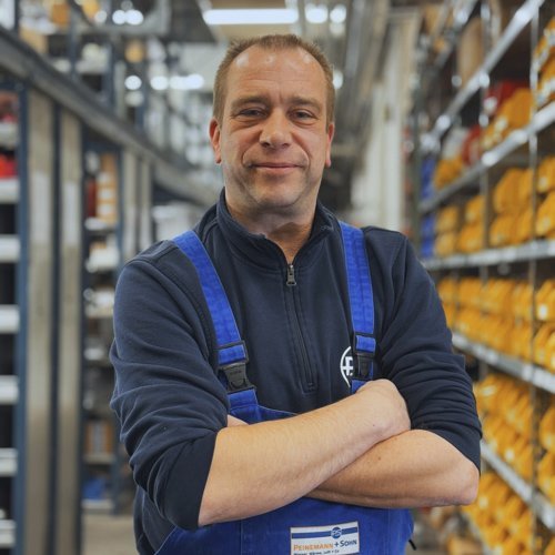Porträt von René Sprenger, Lagerlogistik bei Peinemann + Sohn in Bremen